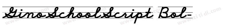 GinoSchoolScript Bol字体转换